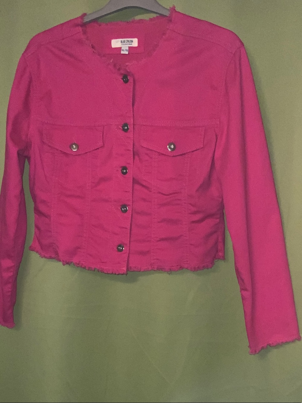 Blue Crush pink denim jacket
